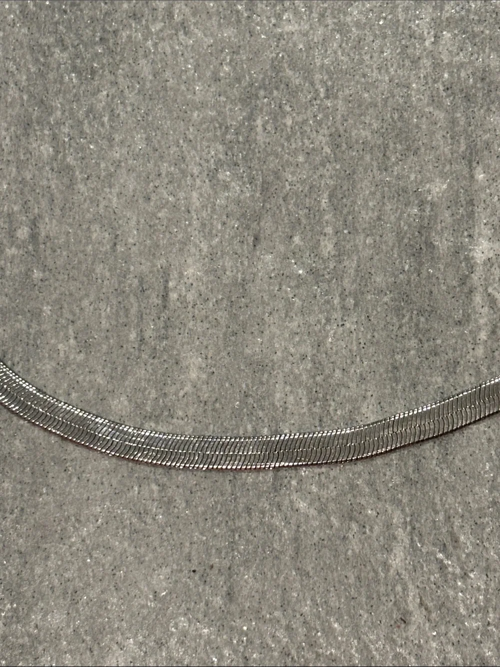 .925 Sterling Silver Herringbone Link Chain Necklace - Men 30”